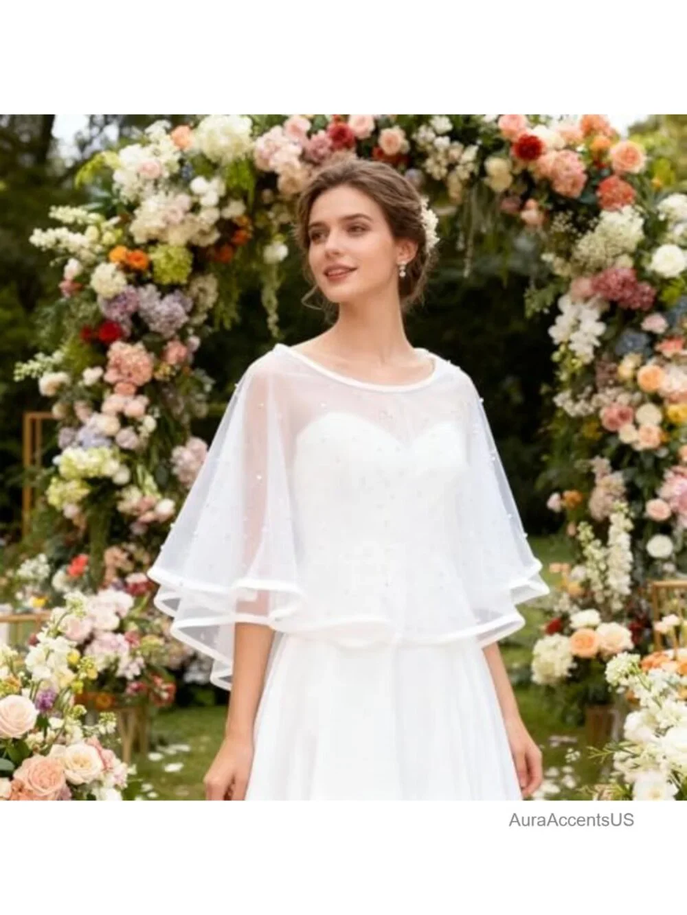 Women's Lace Shawl Wrap for Wedding Evening Dress Cape Scarf
